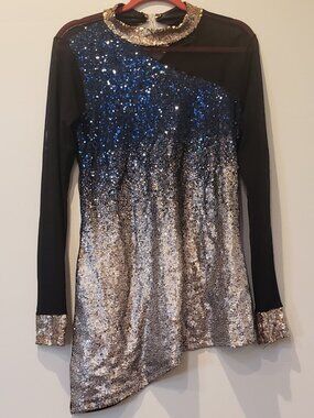 Alexandra Collection Unstoppable Dance Constume Dress with Sequins XXL